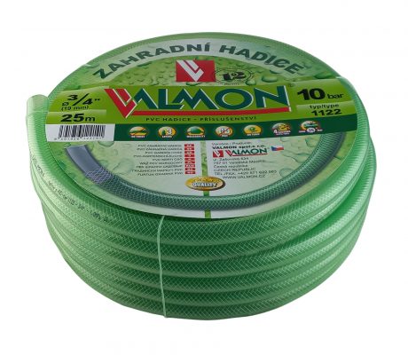 Hadice zelená transparentní Valmon - 3/4", role 25 m ( 10 bar )