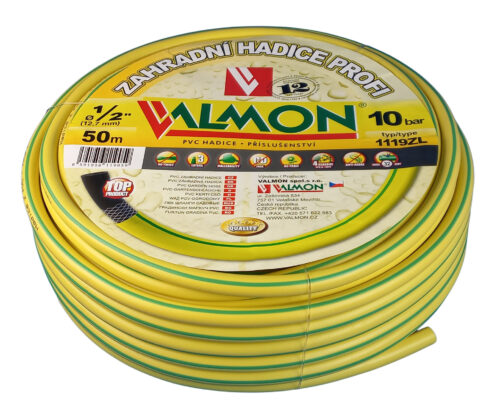 Hadice Profi žlutá neprůhledná Valmon - 1/2", role 50 m ( 10 bar ) - Image 1