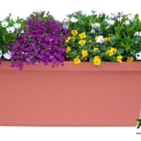 Truhlík samozavlažovací Berberis Duo - terakota 80 cm