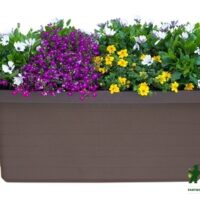 Truhlík samozavlažovací Berberis Duo - čokoládový 80 cm