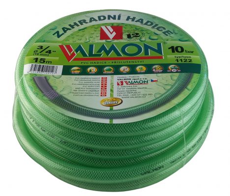 Hadice zelená transparentní Valmon - 3/4", role 15 m ( 10 bar )