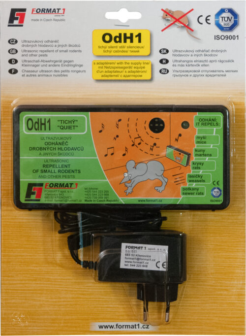 Odhaněč ultrazvukový - OdH 1 tichý s adaptérem v blistru - Image 1