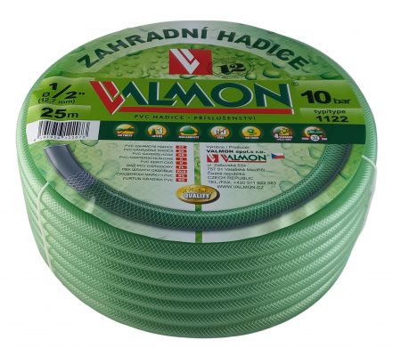 Hadice zelená transparentní Valmon - 1/2", role 25 m ( 10 bar )