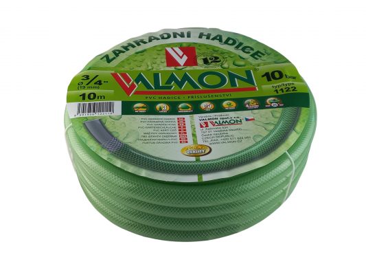 Hadice zelená transparentní Valmon - 3/4", role 10 m ( 10 bar )