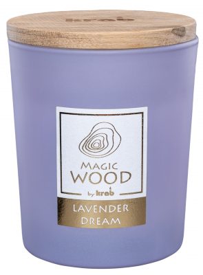 Svíčka sklo - MAGIC WOOD 300 g - Lavender Dream