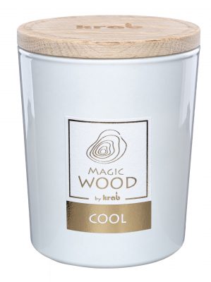 Svíčka sklo - MAGIC WOOD 300 g - Cool