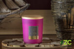 Svíčka sklo - MAGIC WOOD 300 g - Black Cherry Tea