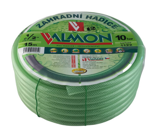 Hadice zelená transparentní Valmon - 1/2", role 15 m ( 10 bar ) - Obrázek 1