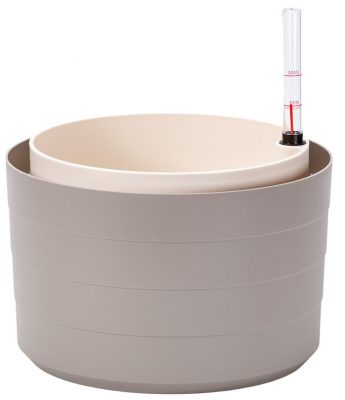 Žardina samozavlažovací Berberis bez závěsu - taupe + sl. kost 26 cm