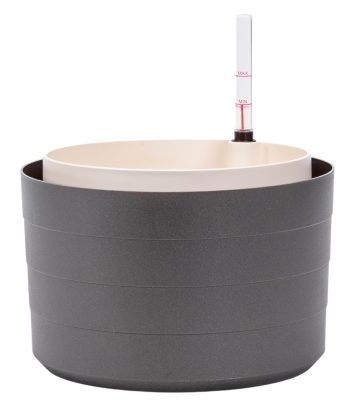 Žardina samozavlažovací Berberis bez závěsu - antracit + sl. kost 26 cm