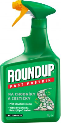 Roundup Fast / bez glyfosátu - 1 l rozprašovač chodníky a cestičky P&D EVERGREEN