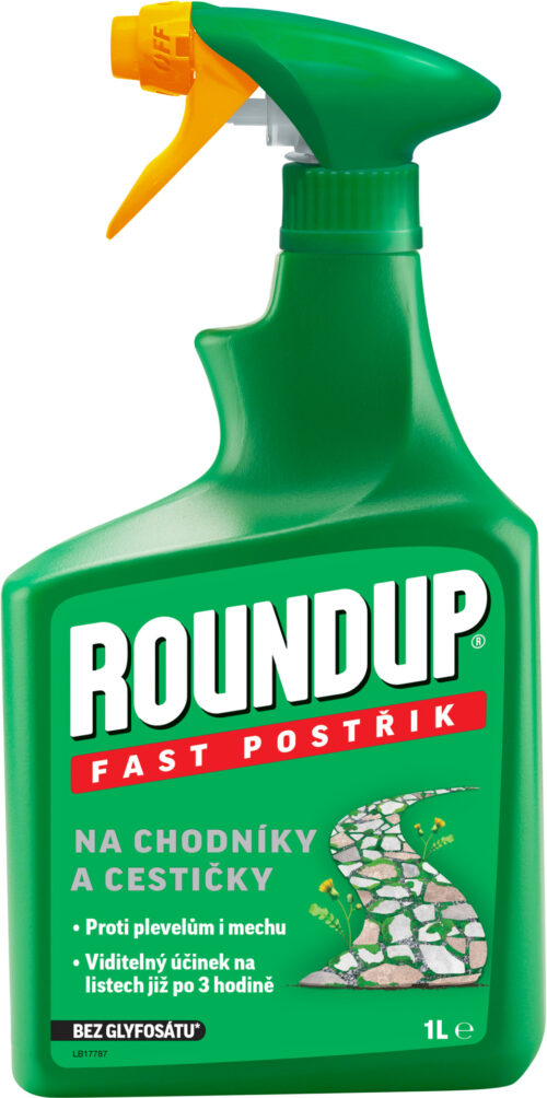 Roundup Fast / bez glyfosátu - 1 l rozprašovač chodníky a cestičky P&D EVERGREEN - Obrázek 1