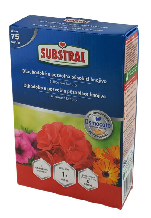 Substral Osmocote dlouhodobé hnojivo - pro balkónové květiny 750g - Obrázek 1