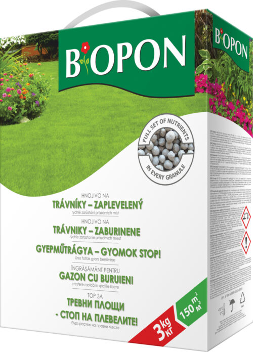 Bopon - hnojivo na trávníky - zaplevelený 3 kg BROS - Obrázek 1