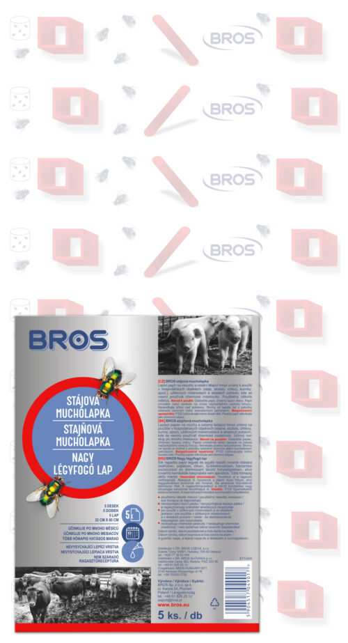 Bros – stájová mucholapka 5ks (32x60 cm) - Obrázek 1