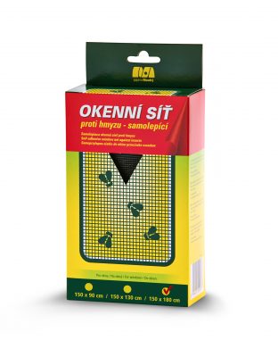 Síť okenní 150 x 180 cm černá samolepící