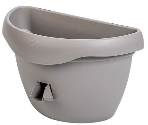 Květináč samozavlažovací Siesta na zeď - taupe 29 cm