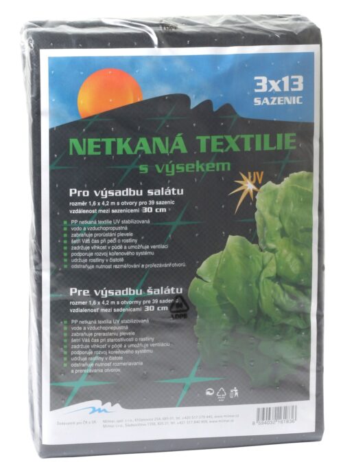 Neotex / netkaná textilie Rosteto - výsek černý 45g - saláty šíře 1,6 x 4,2 m - Obrázek 3