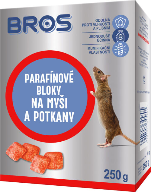Bros - parafinové bloky na myši, krysy a potkany 250 g - Image 1