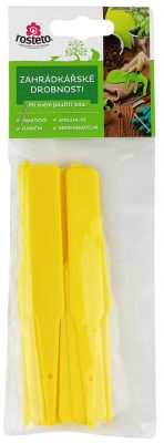 Jmenovka zapich Rosteto SL 140 žlutá 12,5x10x1,7 cm (sada 15ks)