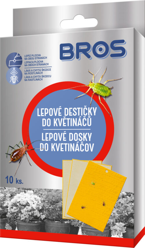 Bros - lepové desky do květináčů 10 ks - Obrázek 1