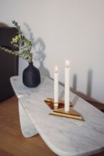 Höfats Square Candle, designový svícen - zlatý, set 4ks - Obrázek 21