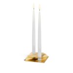 Höfats Square Candle, designový svícen - zlatý, set 4ks - Obrázek 12