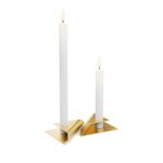 Höfats Square Candle, designový svícen - zlatý, set 4ks - Obrázek 13