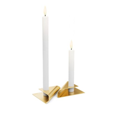 Höfats Square Candle, designový svícen - zlatý, set 4ks - Obrázek 13