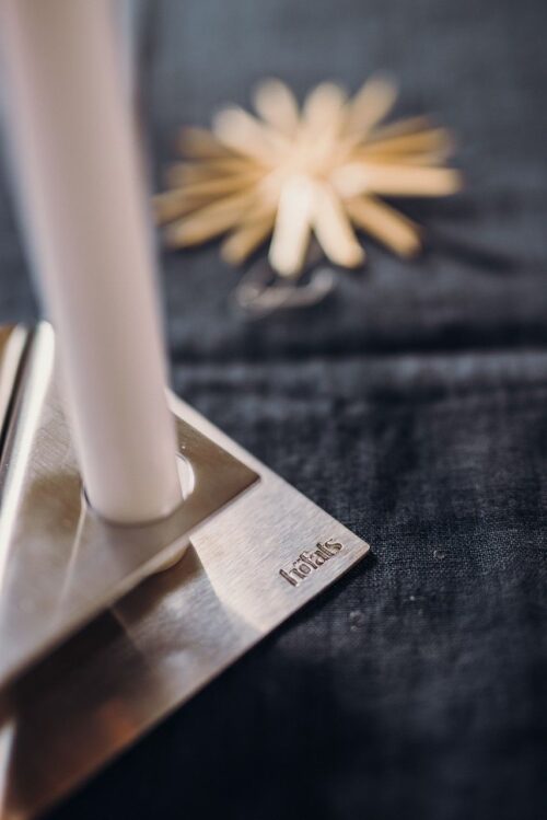 Höfats Square Candle, designový svícen - stříbrný, set 4ks - Obrázek 16