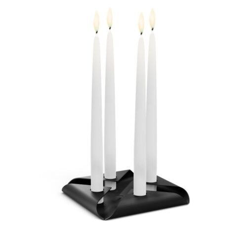 Höfats Square Candle, designový svícen - černý - Obrázek 10