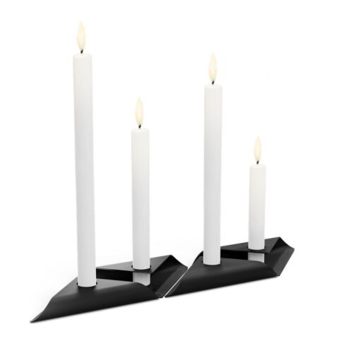 Höfats Square Candle, designový svícen - černý - Obrázek 11
