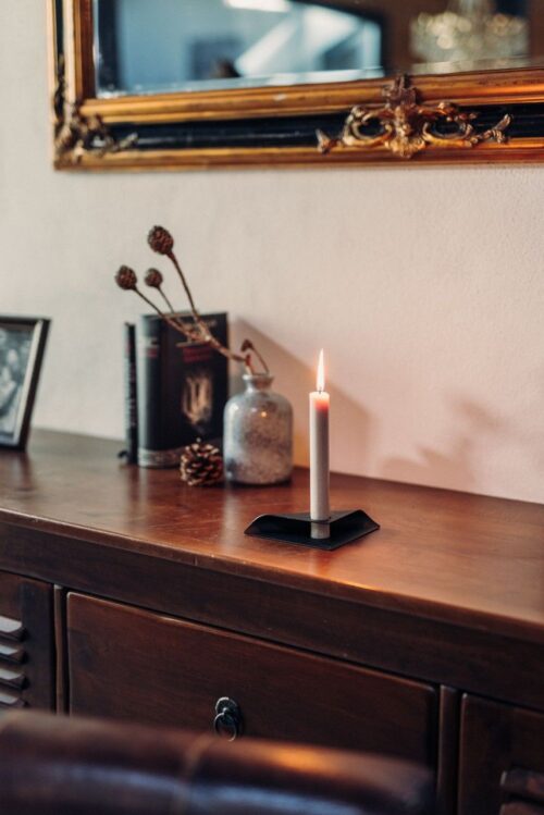 Höfats Square Candle, designový svícen - černý - Obrázek 8