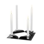 Höfats Square Candle, designový svícen - černý - Obrázek 9