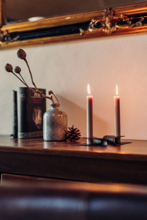 Höfats Square Candle, designový svícen - černý - Obrázek 7