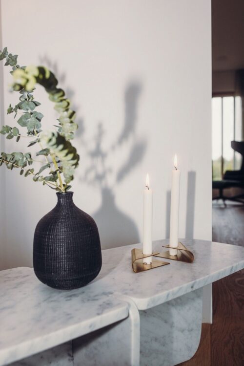 Höfats Square Candle, designový svícen - zlatý - Obrázek 24