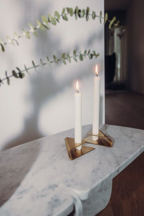 Höfats Square Candle, designový svícen - zlatý - Obrázek 22