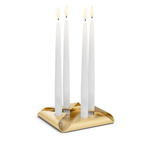Höfats Square Candle, designový svícen - zlatý - Obrázek 19