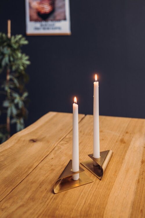Höfats Square Candle, designový svícen - zlatý - Obrázek 17
