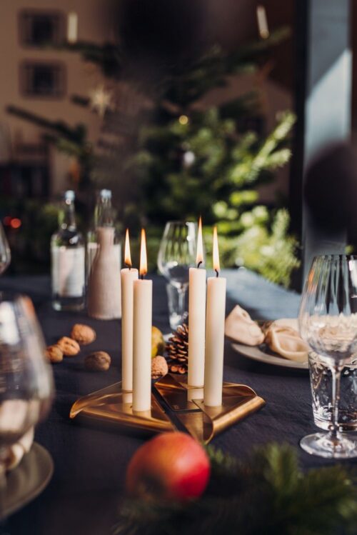 Höfats Square Candle, designový svícen - zlatý - Obrázek 15