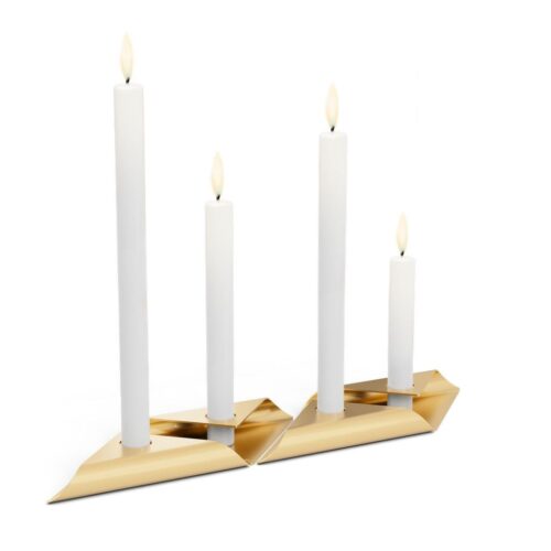 Höfats Square Candle, designový svícen - zlatý - Obrázek 8