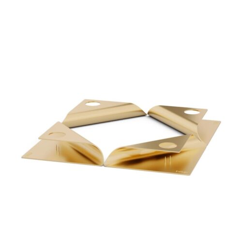 Höfats Square Candle, designový svícen - zlatý - Obrázek 6