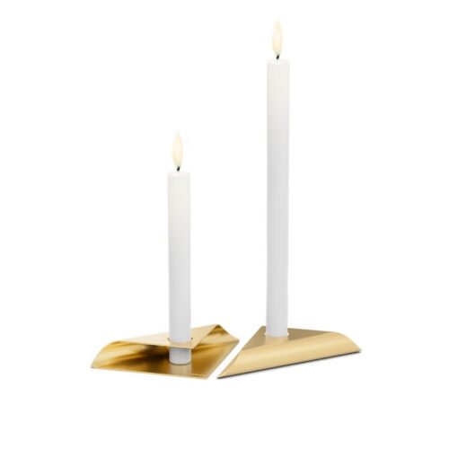 Höfats Square Candle, designový svícen - zlatý - Obrázek 3
