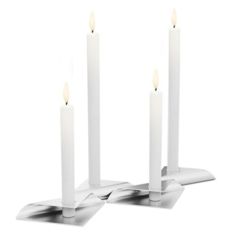 Höfats Square Candle, designový svícen - stříbrný - Obrázek 15