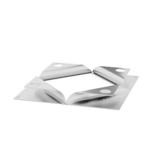 Höfats Square Candle, designový svícen - stříbrný - Obrázek 5