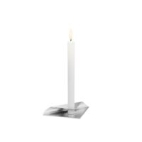 Höfats Square Candle, designový svícen - stříbrný
