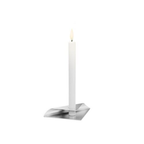 Höfats Square Candle, designový svícen - stříbrný - Obrázek 1