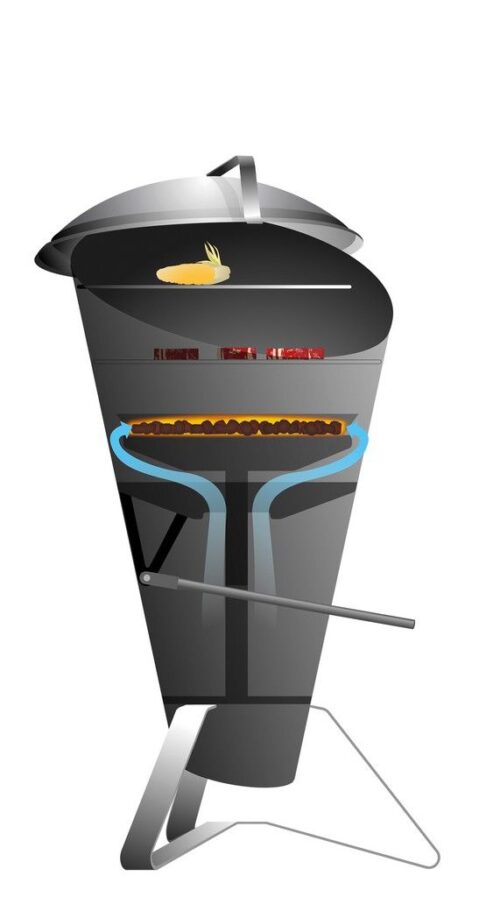 Höfats Cone Mounting - vestavný gril - Obrázek 16