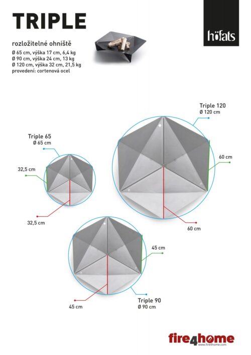 Höfats Triple O 120 - přenosné ohniště s grilem - Obrázek 7