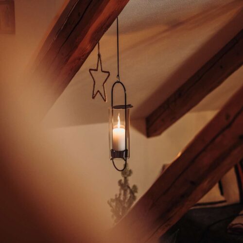Hofats Oval candle 35 Black - svícen s podstavou - černý - Obrázek 6